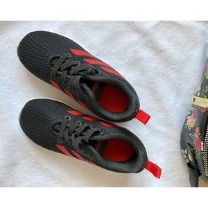 Black and red adidas